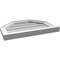 Ekena Millwork Octagonal Top Surface Mount PVC Gable Vent w/ 2"W x 2"P Brickmould Sill Frame, 22"W x 16"H GVPOT22X1603SN - alternate 3